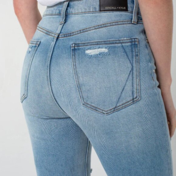 💛Kendall & Kylie Ultra Babe Skinny Jeans with Distressed Ankle Detailing 27 - Picture 7 of 7